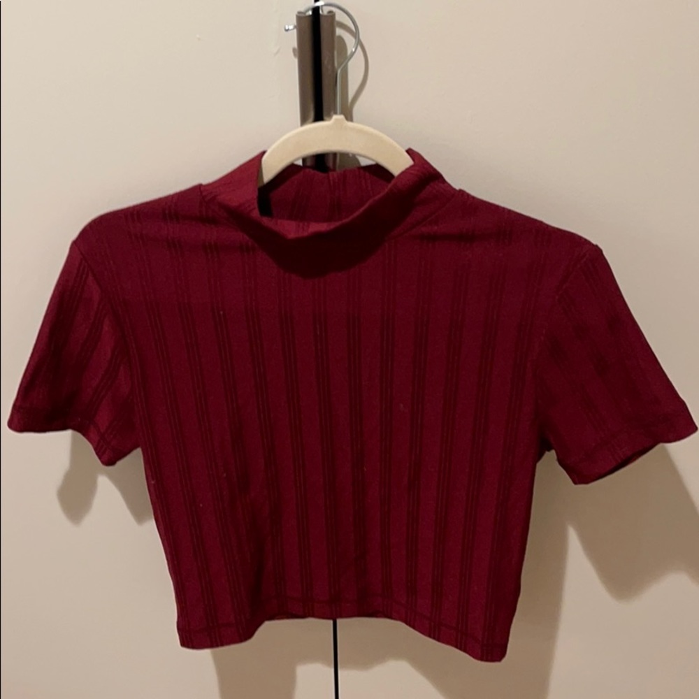 UO Maroon crop top